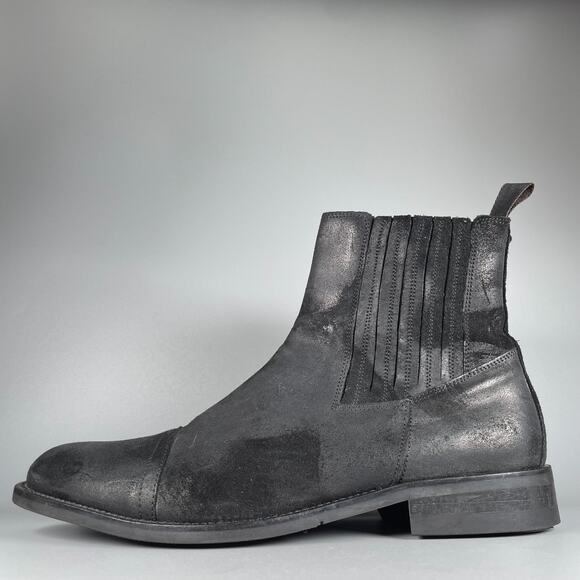 Donald J. Pliner Other - DONALD J. PLINER Enos I20 Men's 10 Black Leather Pull On Chelsea Boot Casual EUC